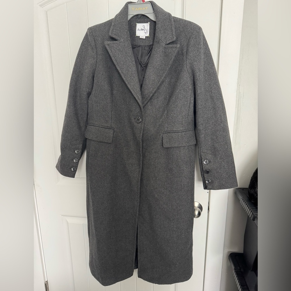Sam Edelman Gray Trench Coat Large NWOT
